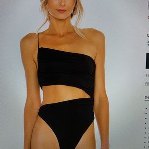 Never worn! Superdown Veronica cut out bodysuit (sold out on revolve)